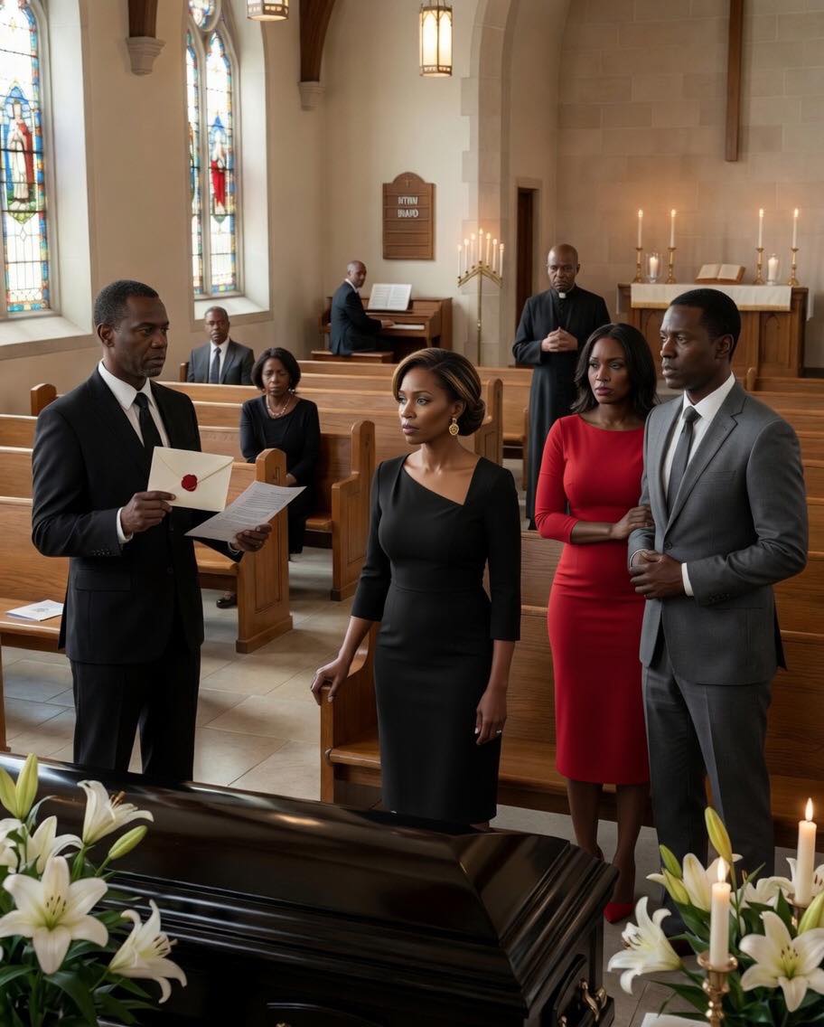 My pregnant daughter was in a coffin—and her husband showed up like it was a celebration. He walked in laughing with his mistress on his arm…