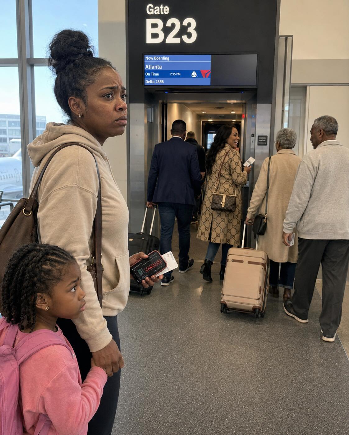 THE MOMENT THE GATE AGENT TOLD ME MY TICKET HAD BEEN CANCELED, I TURNED TOWARD MY FAMILY EXPECTING CONFUSION — INSTEAD, THEY WALKED AWAY LIKE THEY’D BEEN PLANNING IT ALL ALONG.