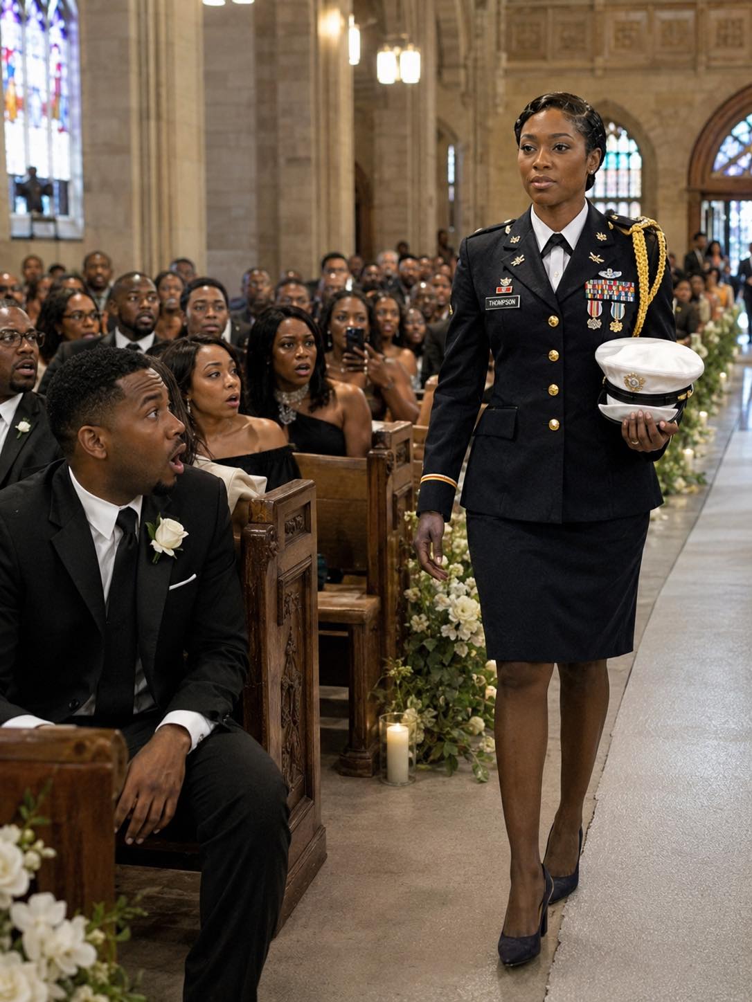 They destroyed her four wedding dresses hours before the wedding out of pure envy, but she arrived at the altar wearing something that made her own bl00d tremble with shame.