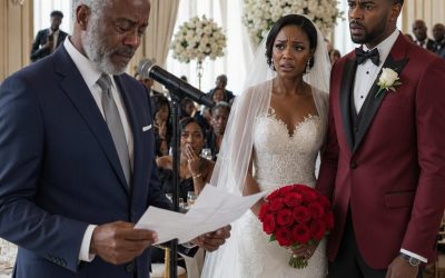 At their lavish wedding, my brother’s bride sneered, “A poor family like yours ruins our prestige.” My father suddenly laughed, stood up—and walked out. Seconds later, the truth she’d mocked was revealed, draining all color from her face.