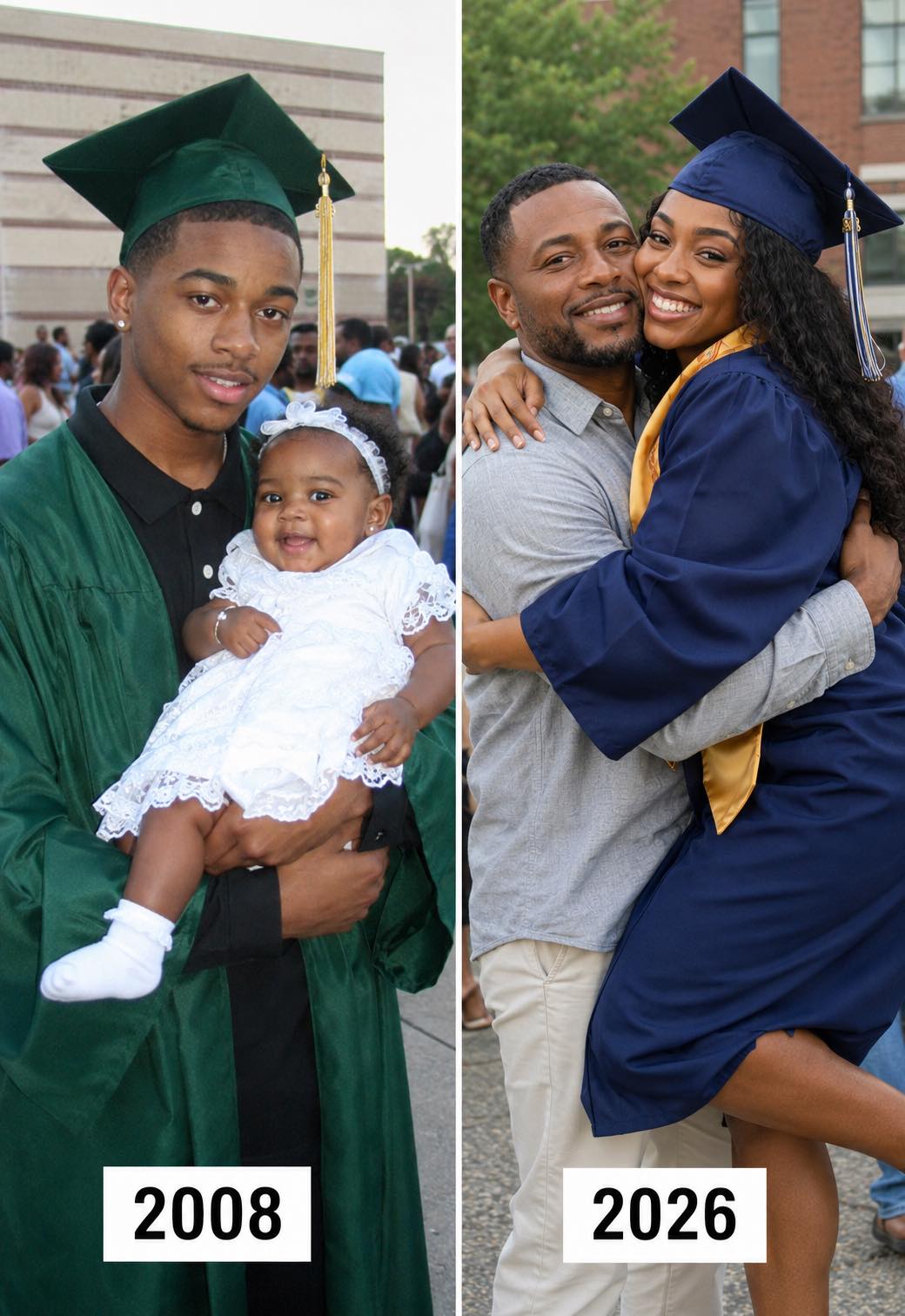 My Dad Raised Me Alone After My Birth Mother Left Me in His Bike Basket at 3 Months Old – – 18 Years Later She Showed up at My Graduation
