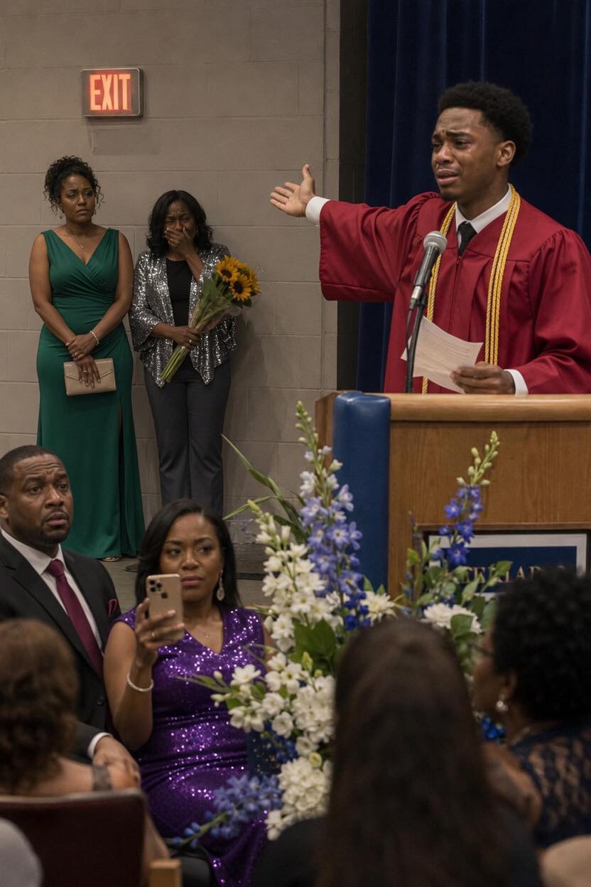 MY EX-HUSBAND’S NEW WIFE THOUGHT SHE COULD PUSH ME TO THE BACK OF MY OWN SON’S GRADUATION — UNTIL MY SON TOOK THE MICROPHONE AND SAID SOMETHING NO ONE IN THE ROOM WAS READY TO HEAR.