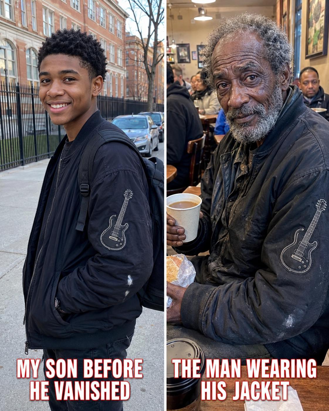 I Saw a Homeless Man Wearing My Missing Son’s Jacket – I Followed Him to an Abandoned House, and What I Found Inside Made Me Nearly Collapse