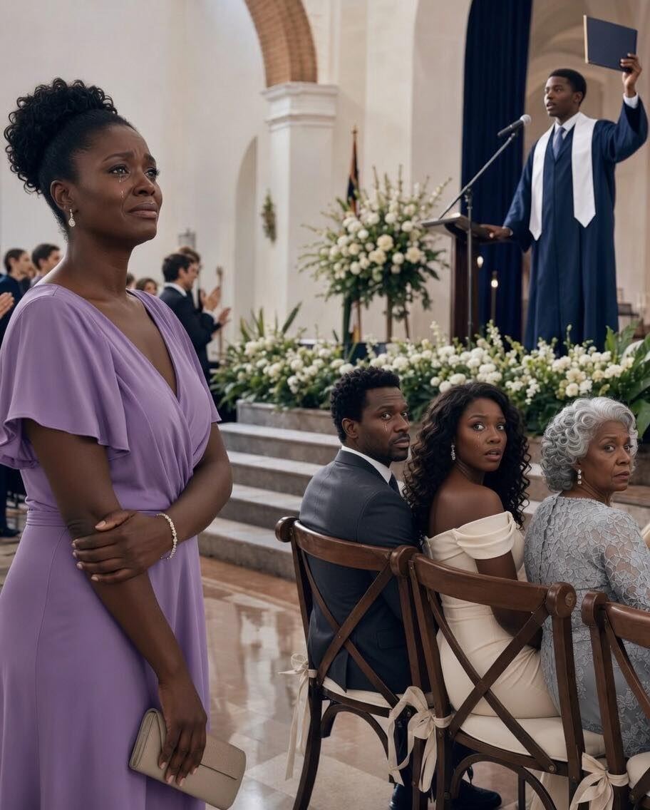 My Ex-Husband’s New Wife Sent Me to the Back at My Son’s Graduation—Then My Son Said One Sentence on Stage and the Whole Room Stood Up