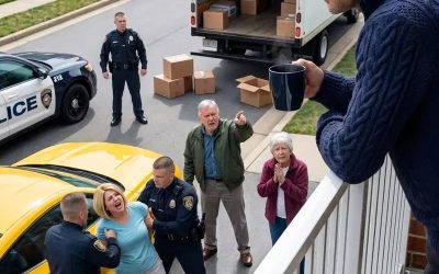 My parents sold their paid-off house to rescue my sister, then showed up at my lake house with a moving truck. “We’re your parents. We don’t need permission to live here,” Dad demanded. But when I found a note slid under my front door, I realized this was much worse than a family emergency.