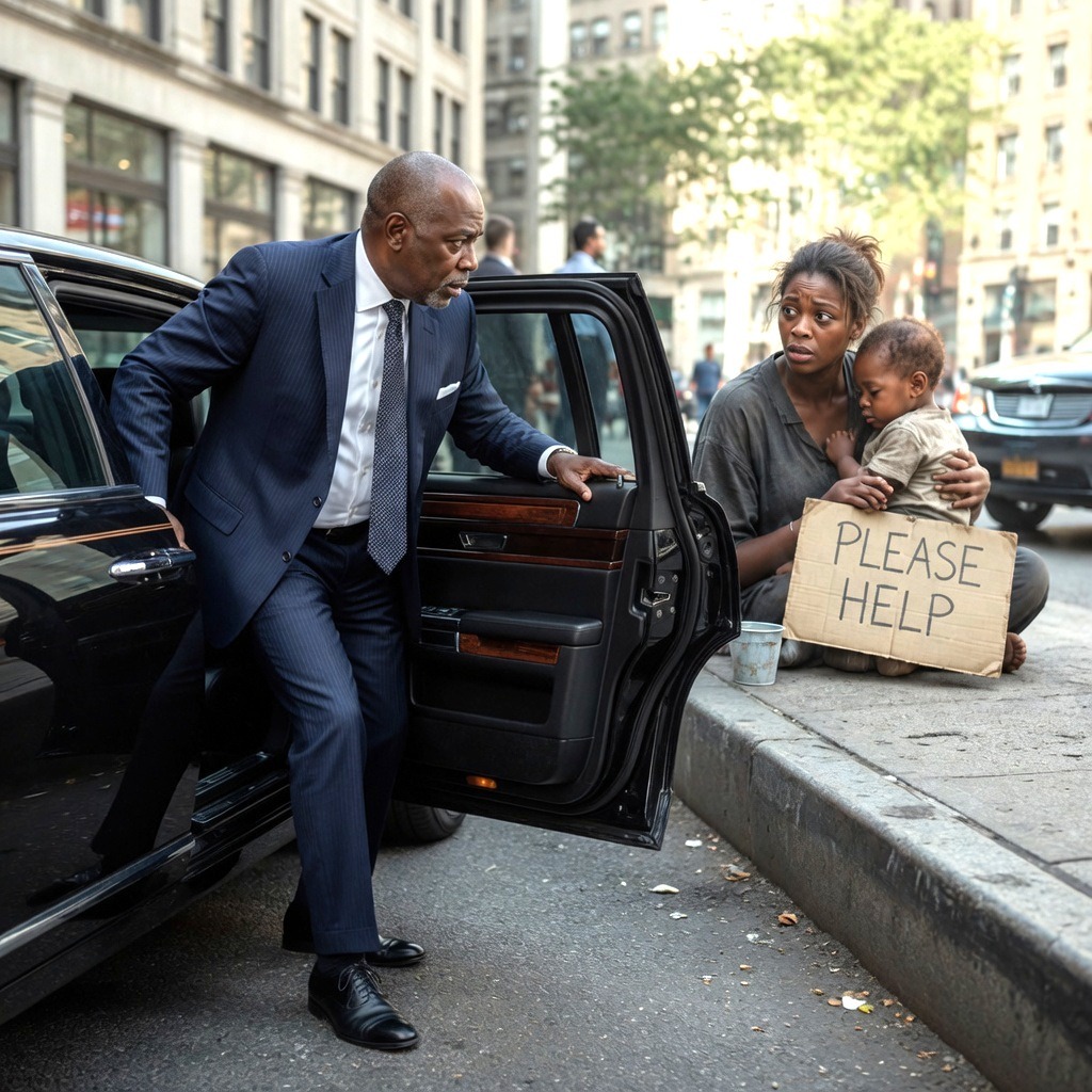 I saw my daughter begging in the street while carrying her baby…