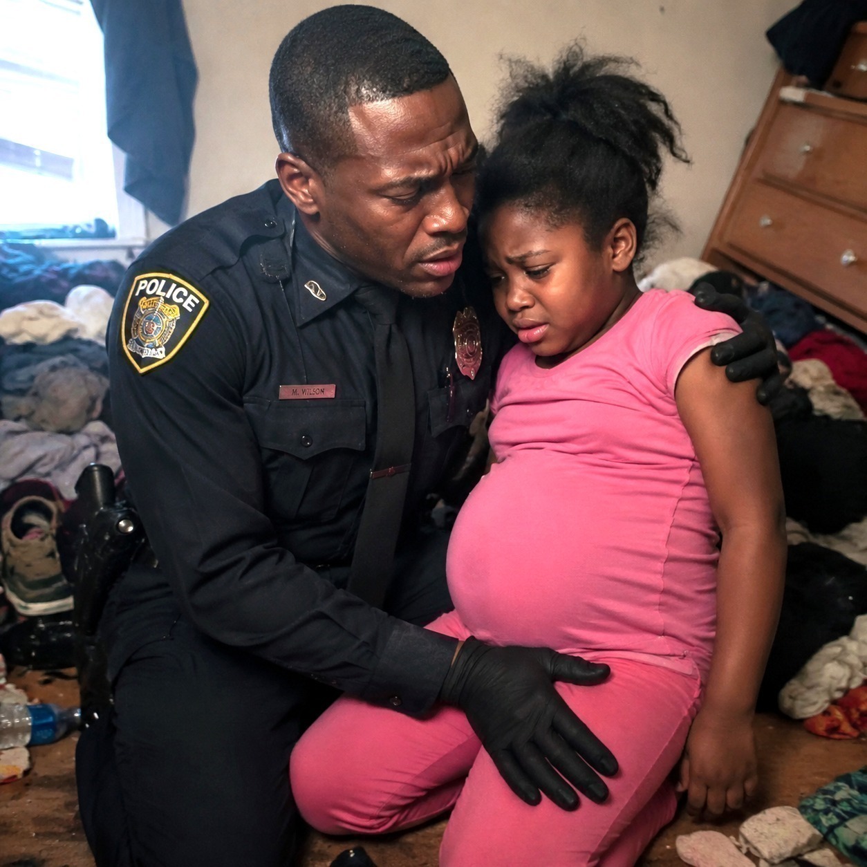 At 2:47 a.m., a little girl called crying: “It hurts… daddy’s baby wants to come out.”