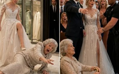 During her VIP wedding dress fitting, I caught my fiancée kicking my mother’s cane away. “Pick up my train, you clumsy old bat,” she hissed as my mother stumbled to the floor.