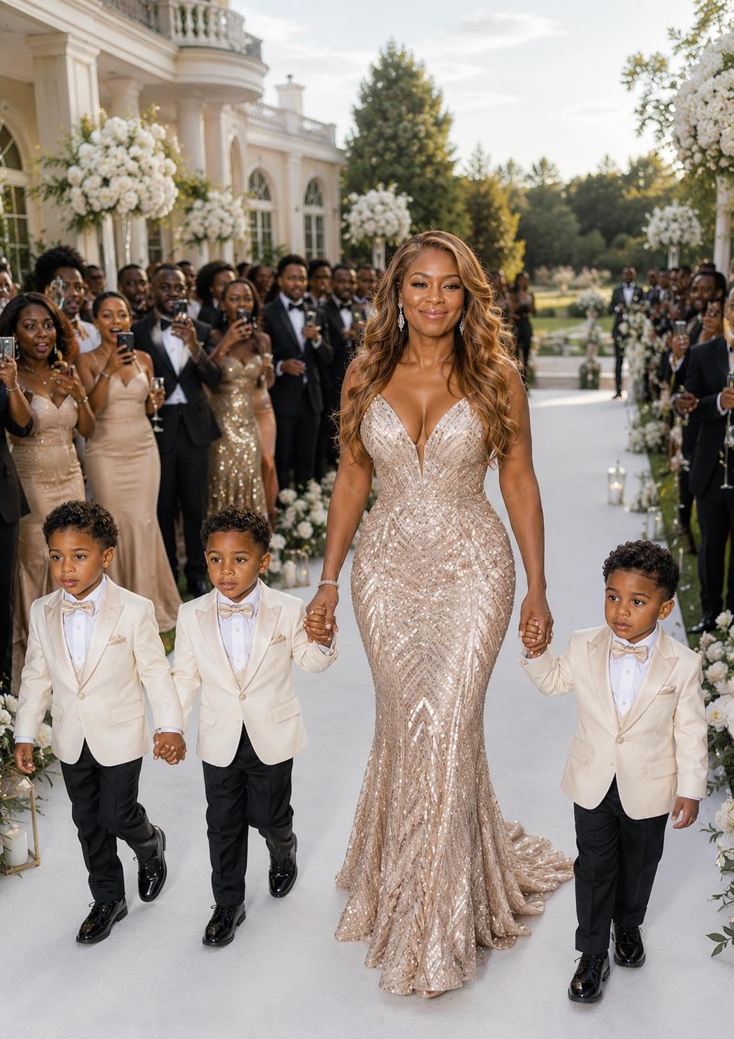 I took my 4-year-old triplets to my millionaire ex-husband’s wedding and his family’s reaction was chilling.