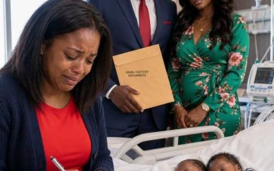 Three days after an emergency C-section, my husband arrived with his assistant to force me to sign the divorce papers so he could keep our twin daughters.