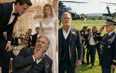 At my daughter’s wedding, my new son-in-law sl:apped me so hard I fell into the floral arrangements. “Give me the farm’s deed, old man, or I’ll ruin her,”