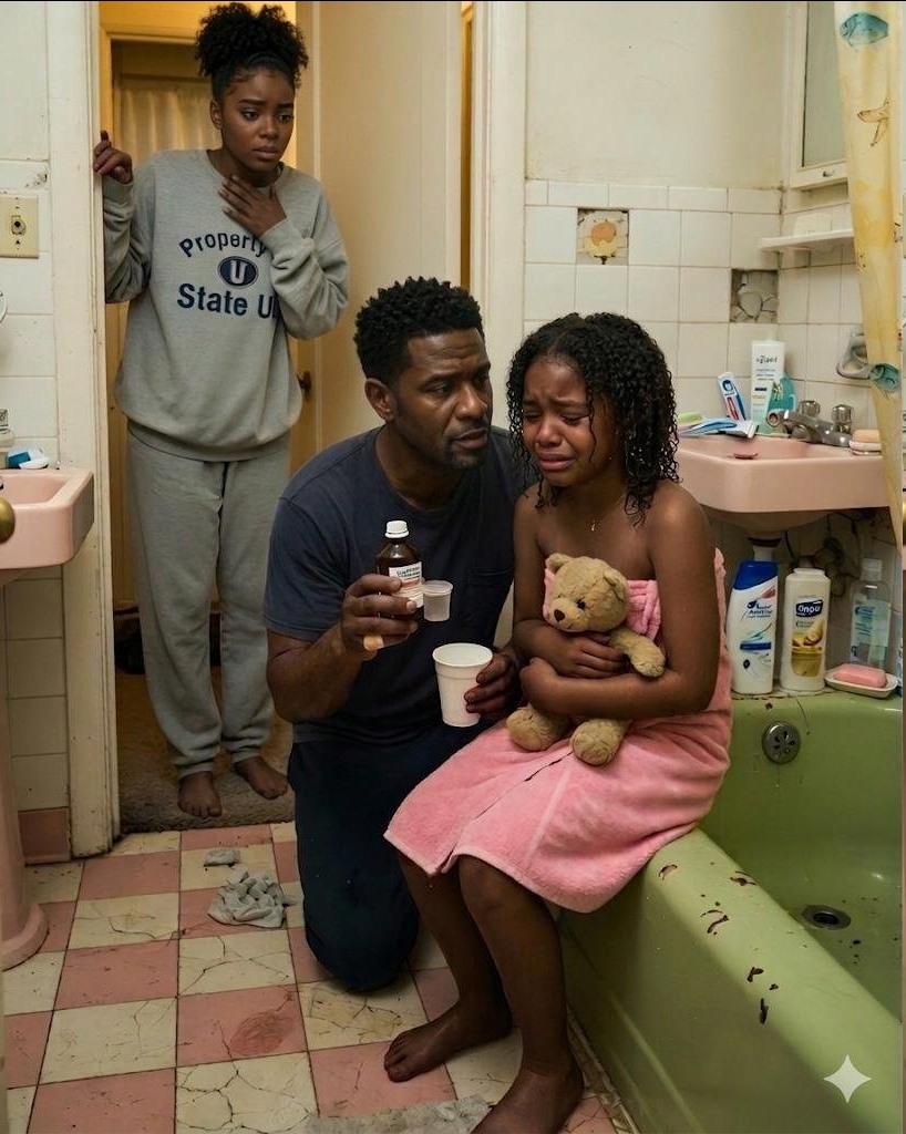 My five-year-old daughter always bathed with my husband. They would stay in there for more than an hour every night. When I finally asked her what they were doing, she burst into tears and said, “Daddy says I can’t talk about games in the bath.”
